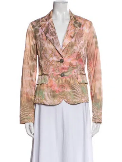Pre-owned Alberto Makali Printed Blazer In Neutral