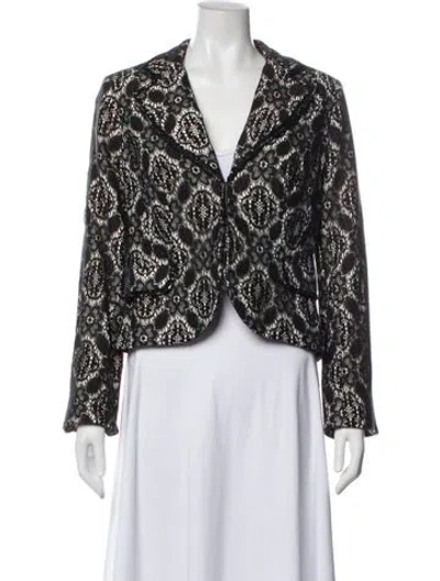 Pre-owned Alberto Makali Printed Evening Jacket In Black