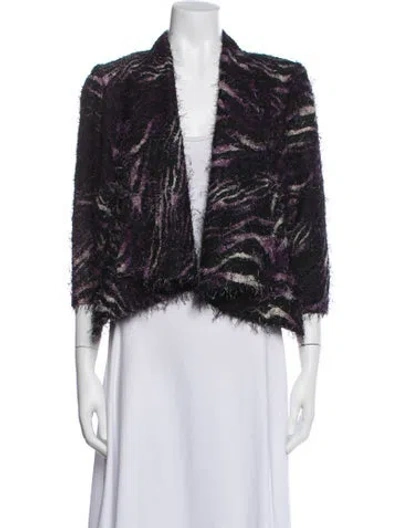 Pre-owned Alberto Makali Printed Jacket In Black