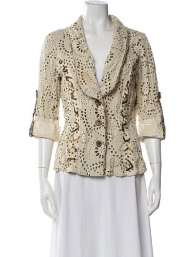 Pre-owned Alberto Makali Printed Jacket In Neutral