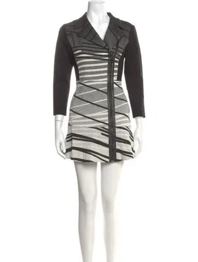 Pre-owned Alberto Makali Printed Mini Dress In Multi