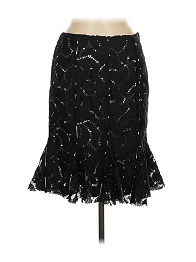 Pre-owned Alberto Makali Silk Skirt In Black