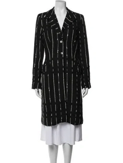 Pre-owned Alberto Makali Striped Coat In Blue
