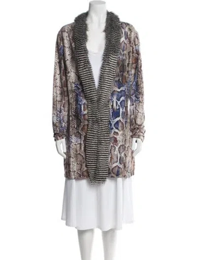 Pre-owned Alberto Makali Striped Evening Jacket In Neutral
