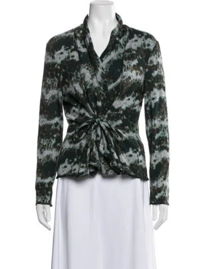 Pre-owned Alberto Makali Tie-dye Print Jacket In Black