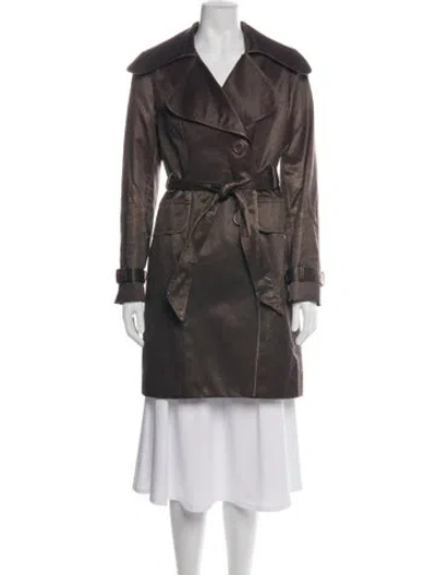 Pre-owned Alberto Makali Trench Coat In Brown