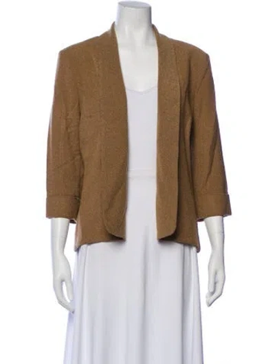 Pre-owned Alberto Makali Tweed Pattern Evening Jacket In Brown