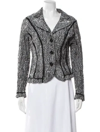 Pre-owned Alberto Makali Tweed Pattern Evening Jacket In Multi