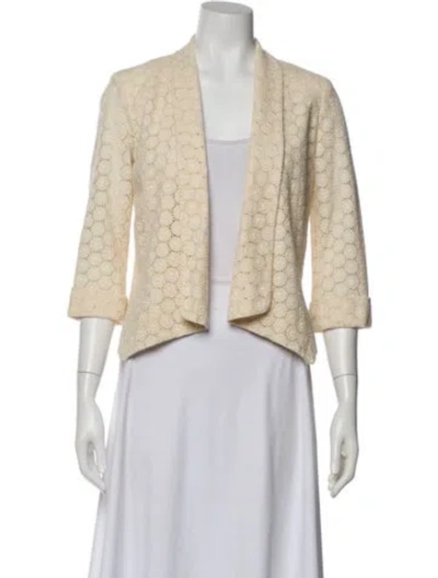 Pre-owned Alberto Makali Tweed Pattern Evening Jacket In Neutral