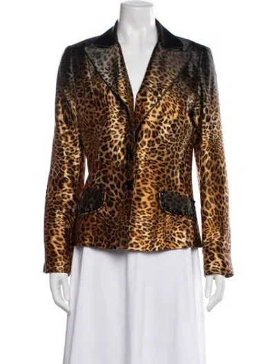 Pre-owned Alberto Makali Vintage 1990's Blazer In Brown