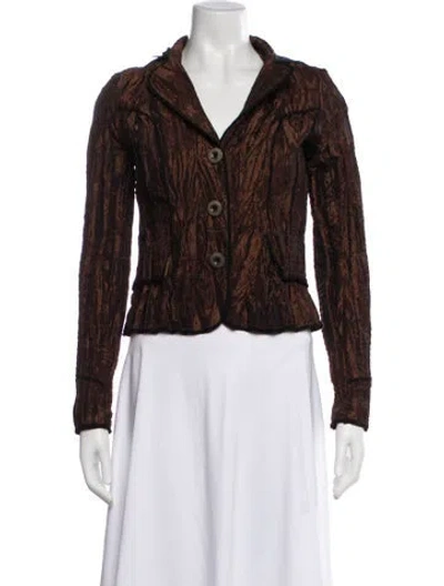 Pre-owned Alberto Makali Vintage 2000's Blazer In Brown