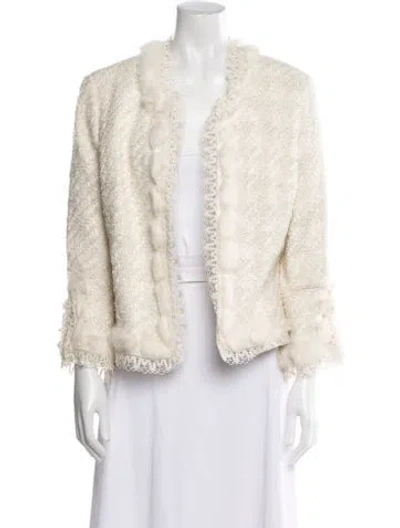 Pre-owned Alberto Makali Vintage Fur Jacket In Neutral