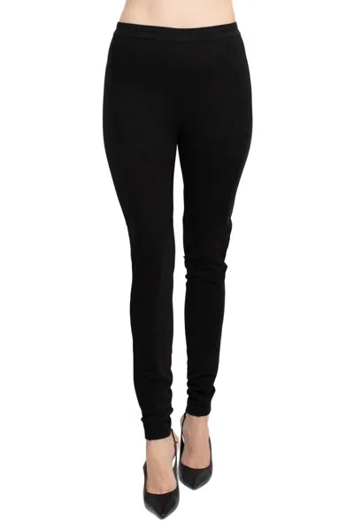 Alberto Makali Women's Banded Waist Solid Stretch Crepe Pant In Black