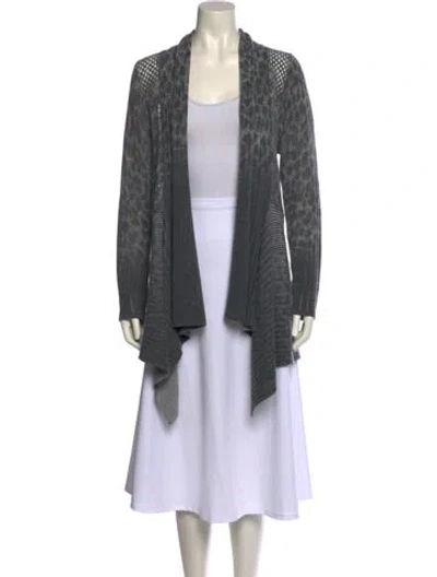 Pre-owned Alberto Makali Wool Cowl Neck Sweater In Gray