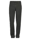Alberto Man Pants Dark Green Size 33w-36l Cotton, Elastane In Green