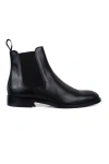 Alberto Leather Boots In Black