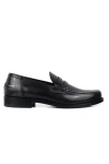 Alberto Men Leather Loafers In Gray
