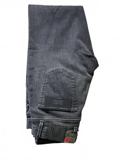 Alberto Men's Robin Slim Fit Jeans In Black In Gray