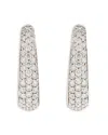 Alberto Milani 18k White Gold Via Fiori Chiari Diamond Earrings In White