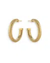 Alberto Milani 18k Yellow Gold Via Bagutta Tubogas Small Hoop Earrings In Gold
