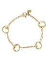 Alberto Milani 18k Yellow Gold Via Caneva Single Strand Horsebit Link Bracelet In Gold