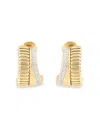 Alberto Milani 18k Yellow Gold Via Mercanti Diamond Hoop Earrings In Gold