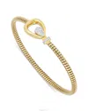 Alberto Milani 18k Yellow Gold Via Mercanti Tubogas Diamond Accent Bangle Bracelet In Gold