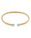 Alberto Milani 18k Yellow Gold Via Mercanti Tubogas Diamond Bangle Bracelet In Gold