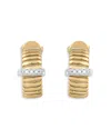 Alberto Milani 18k Yellow Gold Via Mercanti Tubogas Diamond Hoop Earrings In Gold