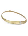 Alberto Milani 18k Yellow Gold Via Mercanti Tubogas Diamond Pave Collar Necklace, 17.3 In Gold