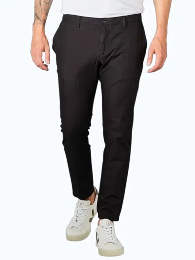 Alberto Rob Slim Fit Chino Pants In Black