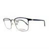 Alberto Romani Men's Ar 20203 Eyeglasses In Blue/silver In Black