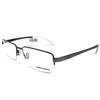 Alberto Romani Men's Ar 706 Rectangle Eyeglasses In Grey In Gray
