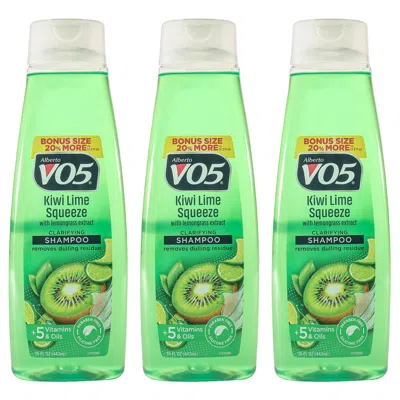 Alberto Vo5 Clarifying Kiwi Lime Squeeze Shampoo By  For Unisex - 15 oz Shampoo - Pack Of 3 In Multi