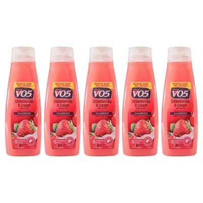 Alberto Vo5 Moisturizing Strawberries Cream Shampoo By  For Unisex - 15 oz Shampoo - Pack Of 5 In Multi