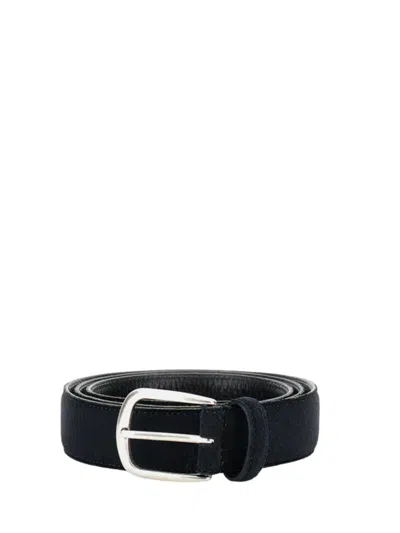 Albertoluti Belt With Square Buckle In Blue