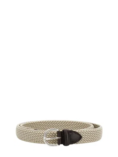 Albertoluti Braided Belt In White