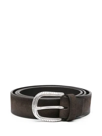 Albertoluti Brown Calf Leather Belt