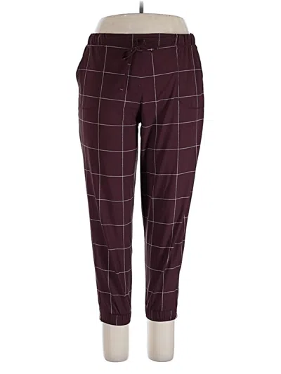 Pre-owned Albion Casual Pants In Burgundy