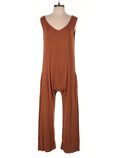 Pre-owned Albion Jumpsuit In Brown