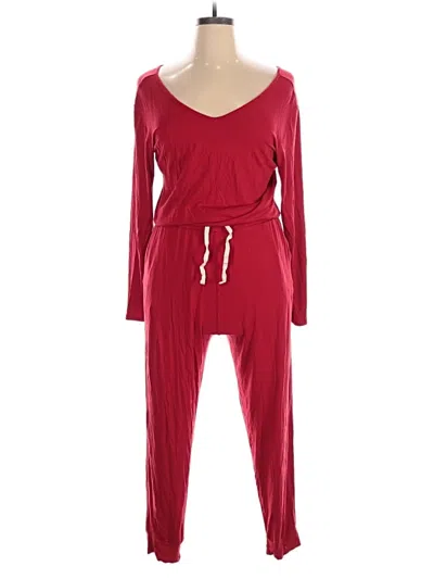Pre-owned Albion Jumpsuit In Red