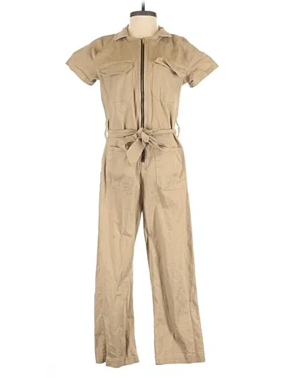 Pre-owned Albion Jumpsuit In Tan