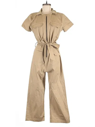Pre-owned Albion Jumpsuit In Tan
