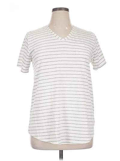 Pre-owned Albion Short Sleeve Polo Shirt In White