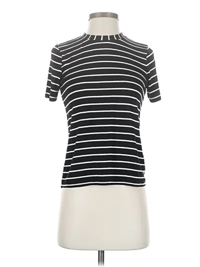Pre-owned Albion Short Sleeve Turtleneck In Black