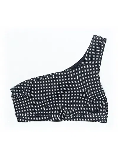 Pre-owned Albion Swimsuit Top Black Houndstooth Pattern Swimwear