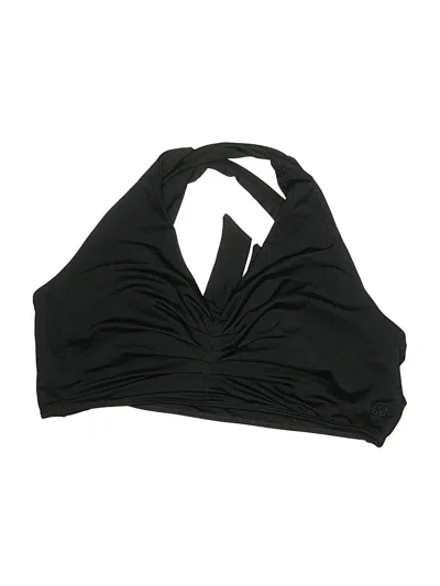 Pre-owned Albion Swimsuit Top Black Solid Pattern Swimwear