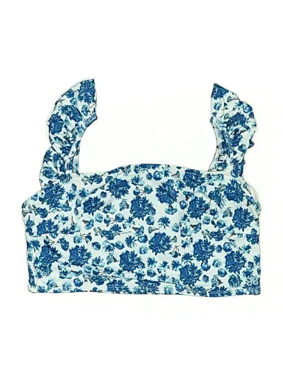 Pre-owned Albion Swimsuit Top Blue Swimwear