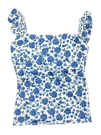 Pre-owned Albion Swimsuit Top Blue Swimwear