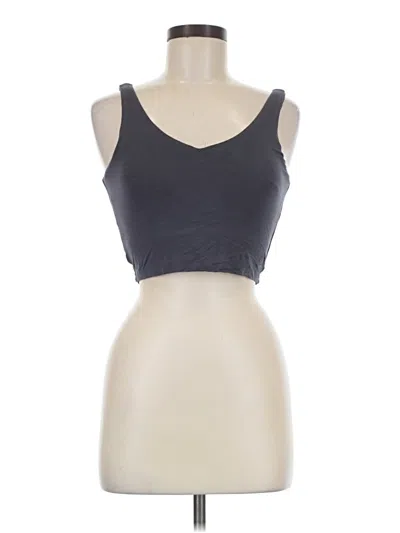 Pre-owned Albion Tank Top Gray Strapless Neckline Tops